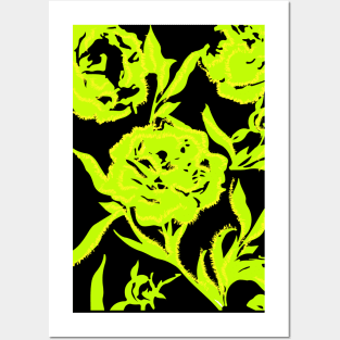 Flower spring fluorescent Posters and Art